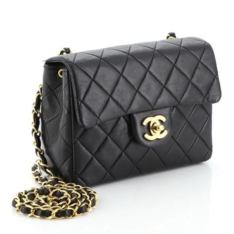 mini chanel vintage|Mini classic handbag, Lambskin, black — Fashion .